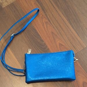 Elegant Blue Crossbody